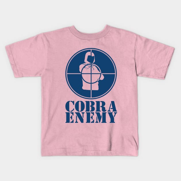 Cobra Enemy – Blue Kids T-Shirt by Jamspeed